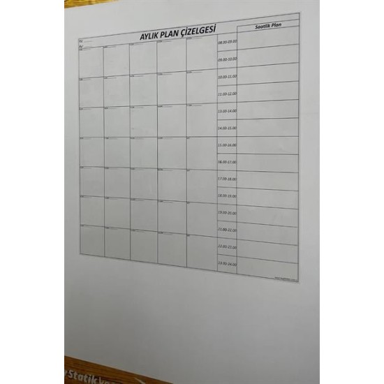 BUFFER® Aylık Planlayıcı Manyetik Duvar Stickerı Takvim Plan Çizelgesi BUFFER® Aylık Planlayıcı Manyetik Duvar Stickerı Takvim Plan Çizelgesi