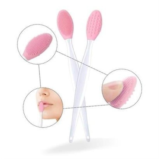 BUFFER® 2 Adet Dudak Fırçası Peeling Etkili Gözenek Siyah Nokta Temizleyici Akne Giderici Çift Yönl BUFFER® 2 Adet Dudak Fırçası Peeling Etkili Gözenek Siyah Nokta Temizleyici Akne Giderici Çift Yönl