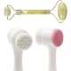 BUFFER® 2li Set Çift Taraflı Cilt Temizleme Fırçası ve Yeşim Taşı Çift Taraflı Cilt Masaj Aleti BUFFER® 2li Set Çift Taraflı Cilt Temizleme Fırçası ve Yeşim Taşı Çift Taraflı Cilt Masaj Aleti