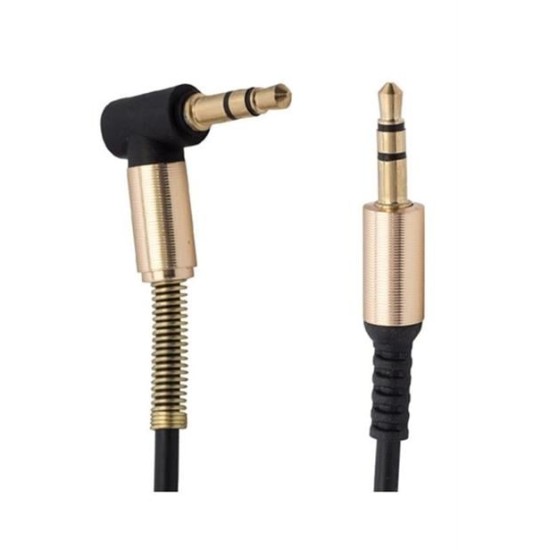 BUFFER® 35 Mm Metal Başlıklı Erkek/Erkek L Uçlu Jack Girişli Aux Stereo Ses Aktarma Kablosu BUFFER® 35 Mm Metal Başlıklı Erkek/Erkek L Uçlu Jack Girişli Aux Stereo Ses Aktarma Kablosu