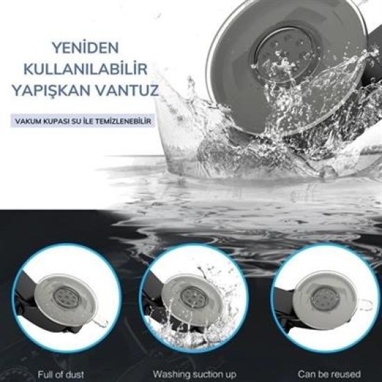 BUFFER® 360 Derece Dönen Torpido Üstü Uzunluk Ayarlamalı Vantuzlu Teleskopik Araç Telefon Tutucu BUFFER® 360 Derece Dönen Torpido Üstü Uzunluk Ayarlamalı Vantuzlu Teleskopik Araç Telefon Tutucu
