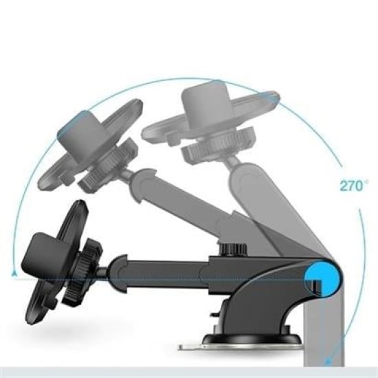 BUFFER® 360 Derece Dönen Torpido Üstü Uzunluk Ayarlamalı Vantuzlu Teleskopik Araç Telefon Tutucu BUFFER® 360 Derece Dönen Torpido Üstü Uzunluk Ayarlamalı Vantuzlu Teleskopik Araç Telefon Tutucu