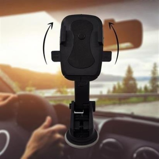 BUFFER® 360 Derece Dönen Torpido Üstü Uzunluk Ayarlamalı Vantuzlu Teleskopik Araç Telefon Tutucu BUFFER® 360 Derece Dönen Torpido Üstü Uzunluk Ayarlamalı Vantuzlu Teleskopik Araç Telefon Tutucu