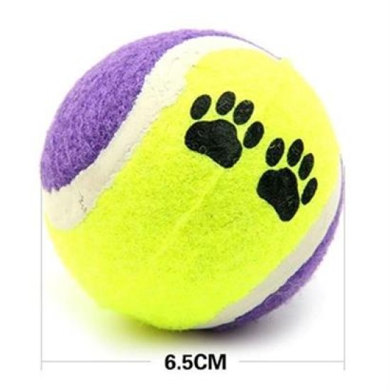 BUFFER® 3lü Renkli Desenli Tenis Topu Kedi Köpek Oyuncağı BUFFER® 3lü Renkli Desenli Tenis Topu Kedi Köpek Oyuncağı