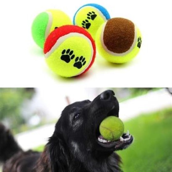 BUFFER® 3lü Renkli Desenli Tenis Topu Kedi Köpek Oyuncağı BUFFER® 3lü Renkli Desenli Tenis Topu Kedi Köpek Oyuncağı