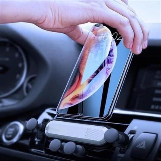 BUFFER® 4 Nokta Destekli Tasarımlı Araç İçi Gümüş Telefon Tutucu BUFFER® 4 Nokta Destekli Tasarımlı Araç İçi Gümüş Telefon Tutucu