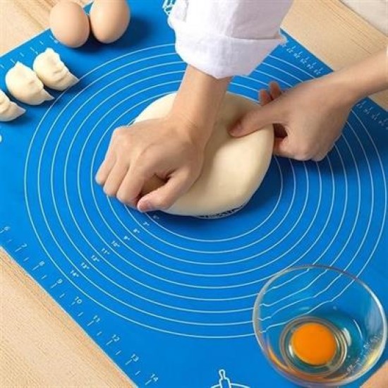 BUFFER® 40*50 cm Silikon Ölçekli Kullanımı Kolay Hamur Açma Matı Ekmek Mantı Makarna Hamuru Yoğurma BUFFER® 40*50 cm Silikon Ölçekli Kullanımı Kolay Hamur Açma Matı Ekmek Mantı Makarna Hamuru Yoğurma
