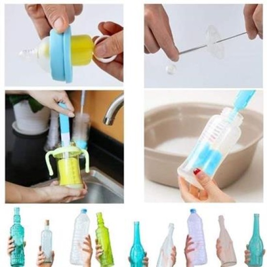 BUFFER® 7 Parça Biberon Uzun Kavanoz Termos Suluk Sürahi Yağ Şişe İçi Temizleme Fırçası Aparatı Seti BUFFER® 7 Parça Biberon Uzun Kavanoz Termos Suluk Sürahi Yağ Şişe İçi Temizleme Fırçası Aparatı Seti