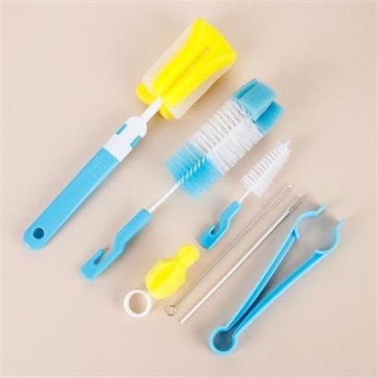 BUFFER® 7 Parça Biberon Uzun Kavanoz Termos Suluk Sürahi Yağ Şişe İçi Temizleme Fırçası Aparatı Seti BUFFER® 7 Parça Biberon Uzun Kavanoz Termos Suluk Sürahi Yağ Şişe İçi Temizleme Fırçası Aparatı Seti