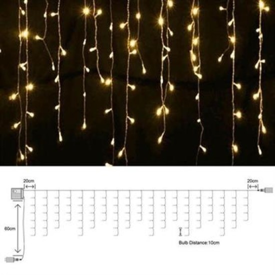 BUFFER® 8 Fonksiyonlu 16 Saçaklı Perde Led 3 x 1 (Günışığı) BUFFER® 8 Fonksiyonlu 16 Saçaklı Perde Led 3 x 1 (Günışığı)