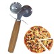 BUFFER® Ahşap Saplı 2li Hamur Kesme Ruleti Düz ve Dalgalı Pizza Börek Kesici Aparatı BUFFER® Ahşap Saplı 2li Hamur Kesme Ruleti Düz ve Dalgalı Pizza Börek Kesici Aparatı
