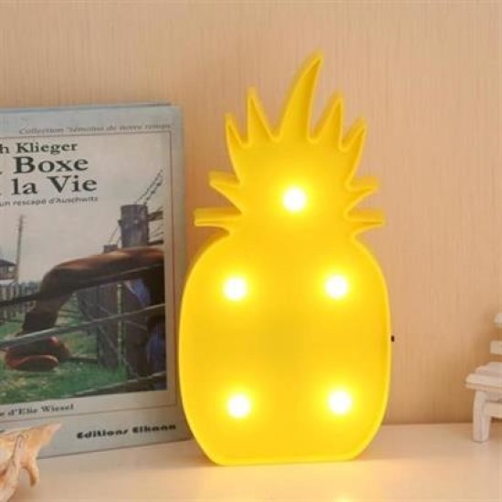 BUFFER® Ananas Şeklinde Ledli Dekoratif Eğlenceli Çocuk Gece Lambası BUFFER® Ananas Şeklinde Ledli Dekoratif Eğlenceli Çocuk Gece Lambası