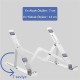 BUFFER® Ayarlanabilir Dizüstü Destek Tabanı Tamamen Katlanabilir Taşınabilir Laptop Yükseltici BUFFER® Ayarlanabilir Dizüstü Destek Tabanı Tamamen Katlanabilir Taşınabilir Laptop Yükseltici