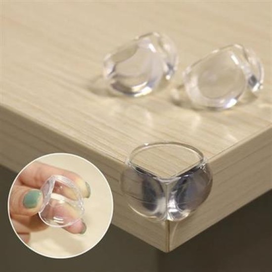 BUFFER® Bebek Çocuk Yumuşak ve Esnek Dairesel Şeffaf Yapışkanlı Güvenlik Köşe Koruyucu (4 Adet) BUFFER® Bebek Çocuk Yumuşak ve Esnek Dairesel Şeffaf Yapışkanlı Güvenlik Köşe Koruyucu (4 Adet)