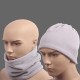 BUFFER® Beyaz Renki Çok Fonksiyonlu Unisex Polar Bere Boyunluk Saç Bandı BUFFER® Beyaz Renki Çok Fonksiyonlu Unisex Polar Bere Boyunluk Saç Bandı