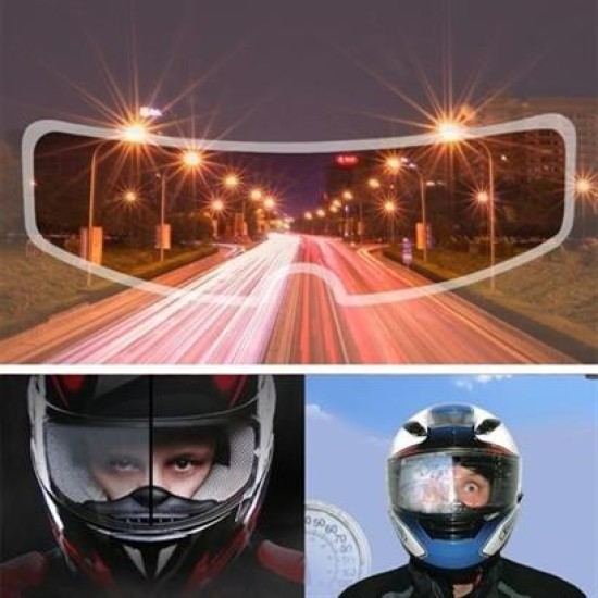 BUFFER® Buğu Önleyici Motosiklet Kaskı Vizörü Su Geçirmez Dayanıklı Çizik Koruma Lens Filmi BUFFER® Buğu Önleyici Motosiklet Kaskı Vizörü Su Geçirmez Dayanıklı Çizik Koruma Lens Filmi