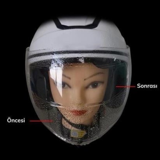 BUFFER® Buğu Önleyici Motosiklet Kaskı Vizörü Su Geçirmez Dayanıklı Çizik Koruma Lens Filmi BUFFER® Buğu Önleyici Motosiklet Kaskı Vizörü Su Geçirmez Dayanıklı Çizik Koruma Lens Filmi