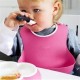 BUFFER® Çocuk Bebek Mama Önlüğü Dökülme Engelleyici Bükülebilir Pembe BUFFER® Çocuk Bebek Mama Önlüğü Dökülme Engelleyici Bükülebilir Pembe