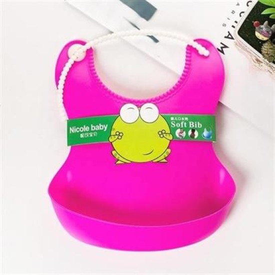 BUFFER® Çocuk Bebek Mama Önlüğü Dökülme Engelleyici Bükülebilir Pembe BUFFER® Çocuk Bebek Mama Önlüğü Dökülme Engelleyici Bükülebilir Pembe