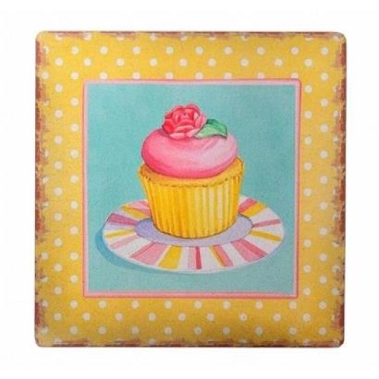 BUFFER® Decotown Duvar Panosu 40*40 Cup Cake Muffin Motifli Duvar Süsü BUFFER® Decotown Duvar Panosu 40*40 Cup Cake Muffin Motifli Duvar Süsü