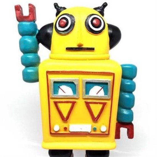 BUFFER® Decotown Nostaljik Sevimli Uzaylı Robot Şeklinde Figür Biblo BUFFER® Decotown Nostaljik Sevimli Uzaylı Robot Şeklinde Figür Biblo
