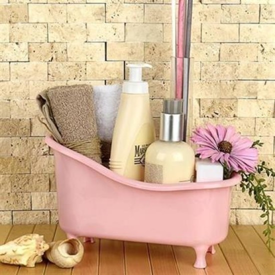 BUFFER® Dekoratif Mini Küvet Şeklinde Çok Amaçlı Banyo Düzenleyici Sepet BUFFER® Dekoratif Mini Küvet Şeklinde Çok Amaçlı Banyo Düzenleyici Sepet