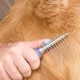 BUFFER® Düğüm Açıcı Pet Fırçası Emniyetli Uzun ve Çelik Dişli Kedi Köpek Tüy Kıtık Açma Tarağı BUFFER® Düğüm Açıcı Pet Fırçası Emniyetli Uzun ve Çelik Dişli Kedi Köpek Tüy Kıtık Açma Tarağı
