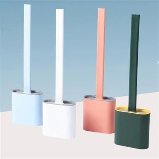 BUFFER® Duvara Monte Edilebilir Kapaklı Askılı Klozet Yumuşak Silikon Başlıklı Tuvalet Fırçası Seti BUFFER® Duvara Monte Edilebilir Kapaklı Askılı Klozet Yumuşak Silikon Başlıklı Tuvalet Fırçası Seti