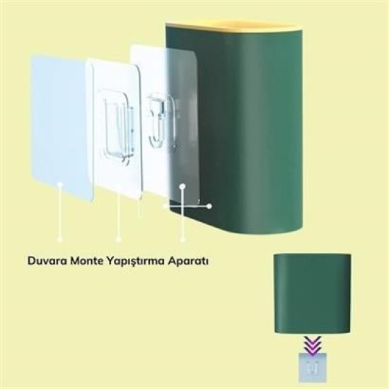 BUFFER® Duvara Monte Edilebilir Kapaklı Askılı Klozet Yumuşak Silikon Başlıklı Tuvalet Fırçası Seti BUFFER® Duvara Monte Edilebilir Kapaklı Askılı Klozet Yumuşak Silikon Başlıklı Tuvalet Fırçası Seti