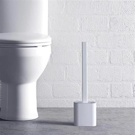 BUFFER® Duvara Monte Edilebilir Kapaklı Askılı Klozet Yumuşak Silikon Başlıklı Tuvalet Fırçası Seti BUFFER® Duvara Monte Edilebilir Kapaklı Askılı Klozet Yumuşak Silikon Başlıklı Tuvalet Fırçası Seti
