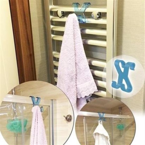 BUFFER® Hang it Pratik Kolay Taşımabilir Havlupan 2 Kancalı Banyo Askısı BUFFER® Hang it Pratik Kolay Taşımabilir Havlupan 2 Kancalı Banyo Askısı