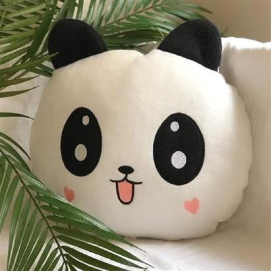 BUFFER® Kalpli Yanaklı Sevimli Panda Yastık BUFFER® Kalpli Yanaklı Sevimli Panda Yastık