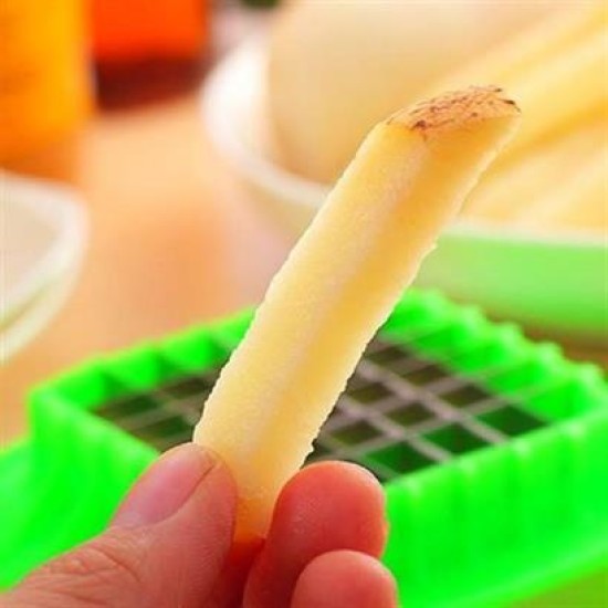 BUFFER® Kare Dizayn Pratik Kolay Patates Dilimeme Aleti Aparatı Bıçağı BUFFER® Kare Dizayn Pratik Kolay Patates Dilimeme Aleti Aparatı Bıçağı