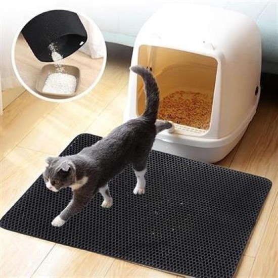 BUFFER® Kedi Tuvalet Önü Kum Toplayıcı Temizleyici Elekli Gri Paspas BUFFER® Kedi Tuvalet Önü Kum Toplayıcı Temizleyici Elekli Gri Paspas