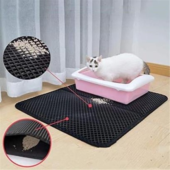 BUFFER® Kedi Tuvalet Önü Kum Toplayıcı Temizleyici Elekli Gri Paspas BUFFER® Kedi Tuvalet Önü Kum Toplayıcı Temizleyici Elekli Gri Paspas