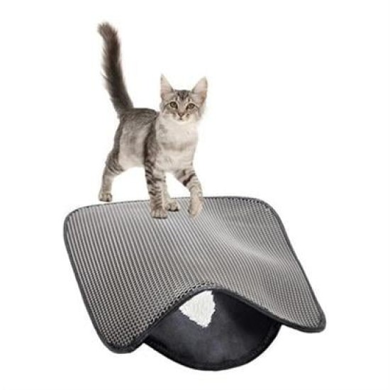 BUFFER® Kedi Tuvalet Önü Kum Toplayıcı Temizleyici Elekli Gri Paspas BUFFER® Kedi Tuvalet Önü Kum Toplayıcı Temizleyici Elekli Gri Paspas