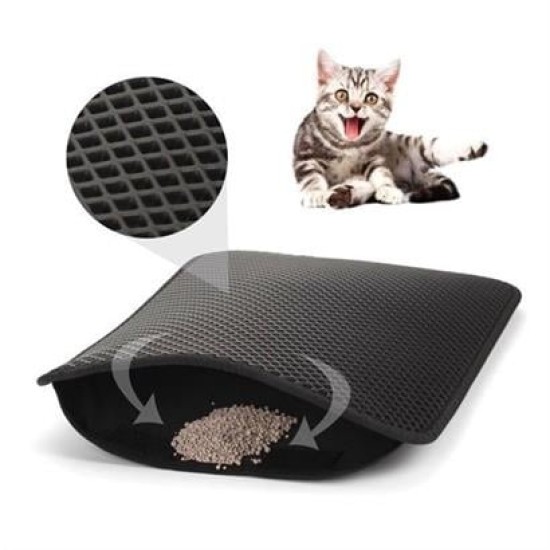 BUFFER® Kedi Tuvalet Önü Kum Toplayıcı Temizleyici Elekli Gri Paspas BUFFER® Kedi Tuvalet Önü Kum Toplayıcı Temizleyici Elekli Gri Paspas