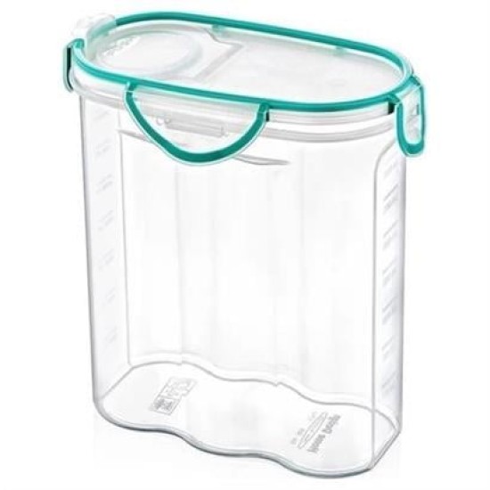 BUFFER® Kilitli Kapaklı Contalı Hava,Su Sıvı Geçirmez 2,4 Litre Erzak Saklama Kabı-SA590 BUFFER® Kilitli Kapaklı Contalı Hava,Su Sıvı Geçirmez 2,4 Litre Erzak Saklama Kabı-SA590