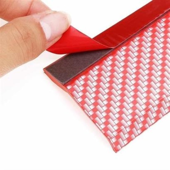 BUFFER® Kırmızı Renkli 2,5 Metre Araba Oto Ön Tampon Koruyucu Kauçuk Pratik Tampon Şerit Bant Döşeme BUFFER® Kırmızı Renkli 2,5 Metre Araba Oto Ön Tampon Koruyucu Kauçuk Pratik Tampon Şerit Bant Döşeme