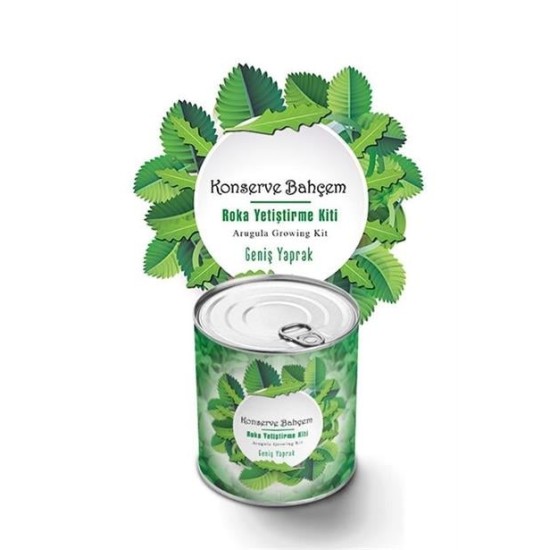 BUFFER® Konserve Bahçem Evde Konservede İri Yapraklı Roka Yetiştirme Kiti BUFFER® Konserve Bahçem Evde Konservede İri Yapraklı Roka Yetiştirme Kiti