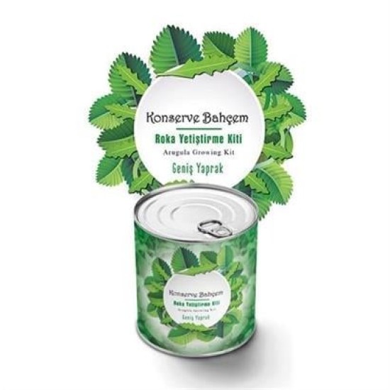 BUFFER® Konserve Bahçem Evde Konservede İri Yapraklı Roka Yetiştirme Kiti BUFFER® Konserve Bahçem Evde Konservede İri Yapraklı Roka Yetiştirme Kiti