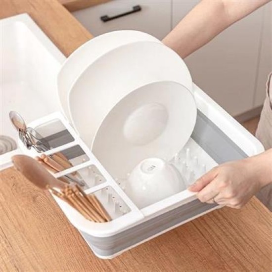 BUFFER® Lavabo Üstü Katlanır Bulaşık Kurutmalık Kaşık Bölmeli Kurutma Standı Aparatı Altlığı BUFFER® Lavabo Üstü Katlanır Bulaşık Kurutmalık Kaşık Bölmeli Kurutma Standı Aparatı Altlığı