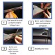 BUFFER® Mavi Araba Oto Trim Dekorasyon Şeridi Kauçuk Elastik Kolay Kurulum 5 metre Şerit Bant BUFFER® Mavi Araba Oto Trim Dekorasyon Şeridi Kauçuk Elastik Kolay Kurulum 5 metre Şerit Bant