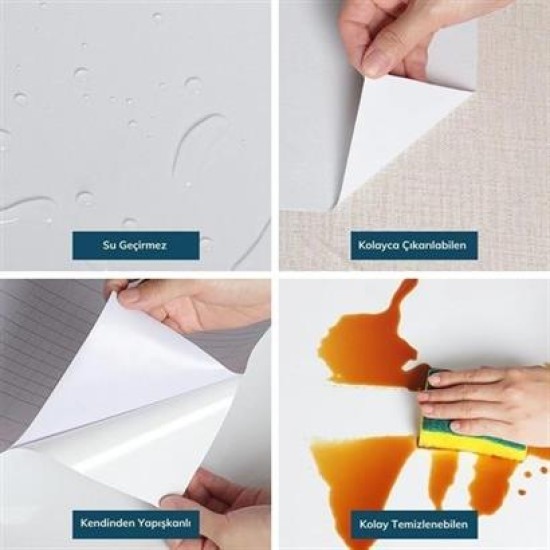 BUFFER® Mermer Desenli Masa Tezgah Mutfak Su Geçirmez Yapışkanlı Folyo Sticker Mavi 5x0,6m BUFFER® Mermer Desenli Masa Tezgah Mutfak Su Geçirmez Yapışkanlı Folyo Sticker Mavi 5x0,6m