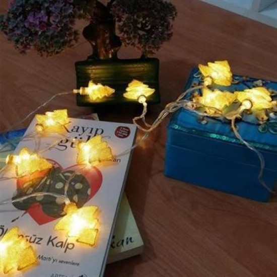 BUFFER® Metal Örgülü Çam Ağacı Şeklinde Günışığı Şerit Led Işık Zinciri BUFFER® Metal Örgülü Çam Ağacı Şeklinde Günışığı Şerit Led Işık Zinciri