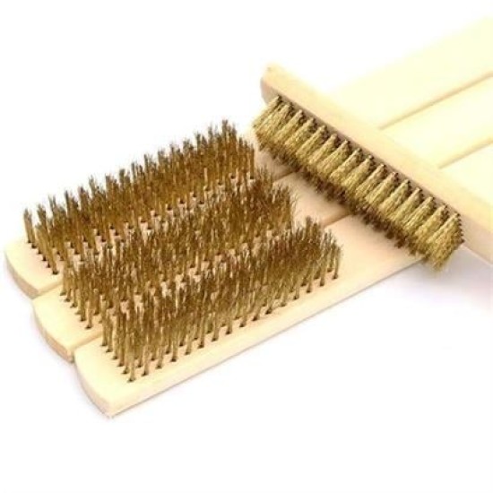 BUFFER® Metal Telli Fırça Ahşap Saplı Pas Kir Sökme Temizleme Fırçası BUFFER® Metal Telli Fırça Ahşap Saplı Pas Kir Sökme Temizleme Fırçası