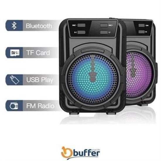 BUFFER® Mini Işıklı Hoparlör Bluetooth Wireless Hoparlör Yüksek Ses Hoparlö BUFFER® Mini Işıklı Hoparlör Bluetooth Wireless Hoparlör Yüksek Ses Hoparlö