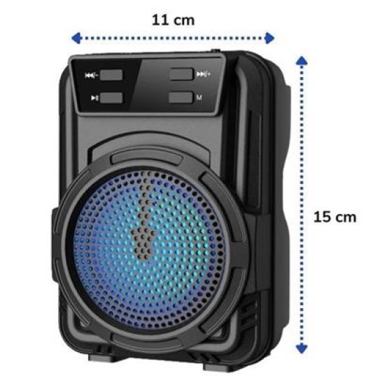 BUFFER® Mini Işıklı Hoparlör Bluetooth Wireless Hoparlör Yüksek Ses Hoparlö BUFFER® Mini Işıklı Hoparlör Bluetooth Wireless Hoparlör Yüksek Ses Hoparlö