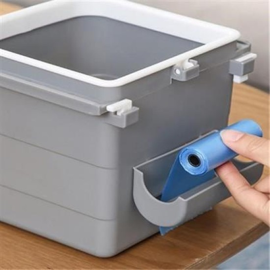 BUFFER® Mini Masa Çöp Kovası Plastik Tezgah Altı Geri Çekilebilir Yapışkanlı Görünmez Bölme Pratik BUFFER® Mini Masa Çöp Kovası Plastik Tezgah Altı Geri Çekilebilir Yapışkanlı Görünmez Bölme Pratik