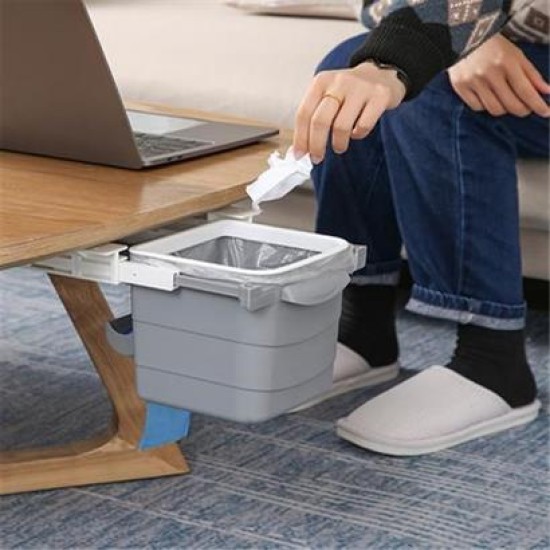 BUFFER® Mini Masa Çöp Kovası Plastik Tezgah Altı Geri Çekilebilir Yapışkanlı Görünmez Bölme Pratik BUFFER® Mini Masa Çöp Kovası Plastik Tezgah Altı Geri Çekilebilir Yapışkanlı Görünmez Bölme Pratik